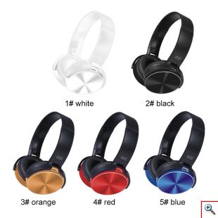 Ασύρματα On-Ear Super Bass Ακουστικά Bluetooth με Aux, SD/TF, FM Radio - Wireless Stereo Headphones Λευκό