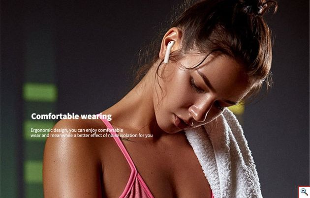 Ασύρματα Ακουστικά Αφής Bluetooth 5.0 με Αυτόματη Σύνδεση Pop-up στο Κινητό, Ασύρματη Φόρτιση, Μικρόφωνο - Handsfree Earphones χωρίς Καλώδιο