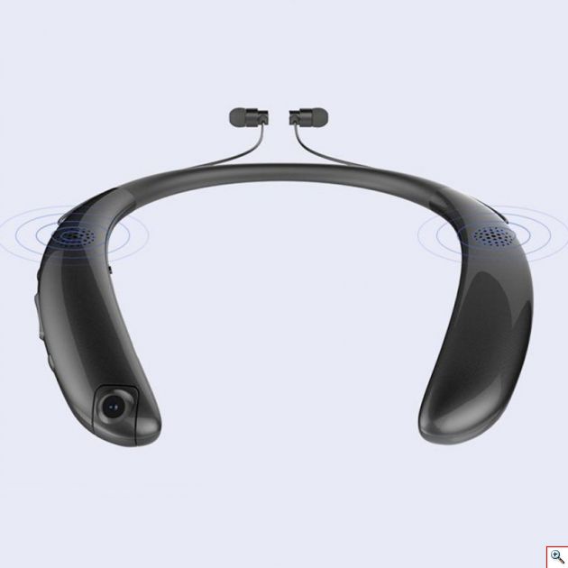 Μαγνητικά Αθλητικά Ακουστικά Bluetooth με Κάμερα - Video Recording Stereo Earphones
