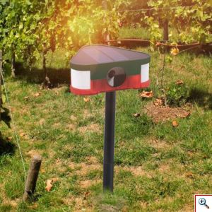 Ηλιακός Απωθητής - Απωθητικό Τρωκτικών με Υπερήχους με Φωτισμό LED & Τηλεχειρισμό - Πάσσαλος Εξωτερικού Χώρου 129db 