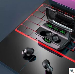 Ασύρματα Bluetooth Ακουστικά με Θήκη Φόρτισης & LCD Οθόνες & Powerbank - Handsfree Wireless Stereo Earbuds G6