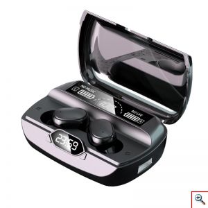 Ασύρματα Bluetooth Ακουστικά με Θήκη Φόρτισης & LCD Οθόνες & Powerbank - Handsfree Wireless Stereo Earbuds G6