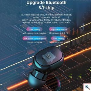 Ασύρματα Bluetooth Ακουστικά με Θήκη Φόρτισης & LCD Οθόνες & Powerbank - Handsfree Wireless Stereo Earbuds G6