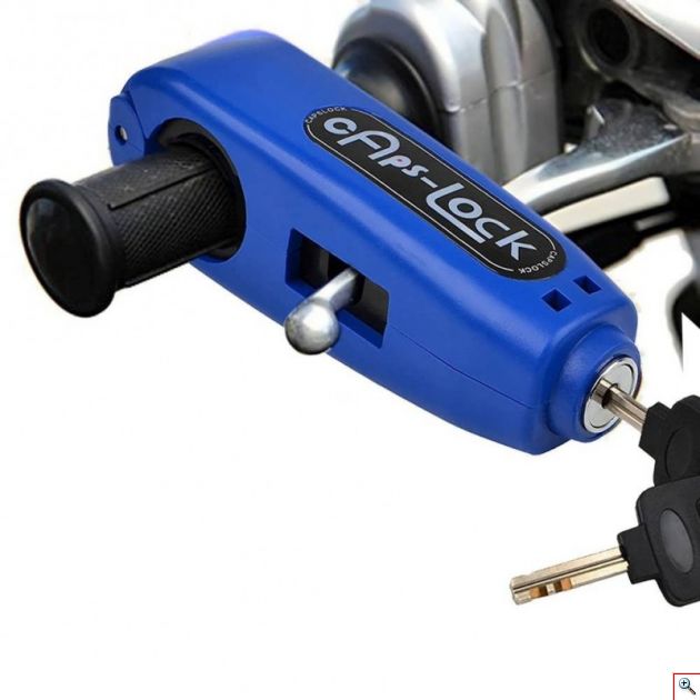 Αντικλεπτική Κλειδαριά Ασφαλείας για Τιμόνι & Φρένο - Λουκέτο Μανέτας Μηχανής / Μοτοσυκλέτας