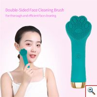 Βούρτσα Σιλικόνης με Επιδερμικούς Ηχητικούς Παλμούς για Άψογο Καθαρισμό & Μασαζ Προσώπου USB - Cat Claw Cleanser 