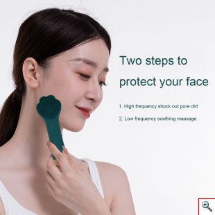 Βούρτσα Σιλικόνης με Επιδερμικούς Ηχητικούς Παλμούς για Άψογο Καθαρισμό & Μασαζ Προσώπου USB - Cat Claw Cleanser 