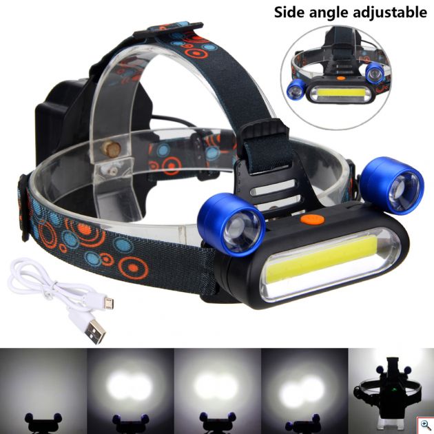 Φακός Ρυθμιζόμενου Φωτισμού 8000 Lumens με 3 Τρόπους Φωτισμού