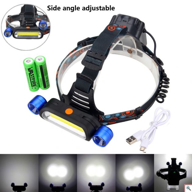 Φακός Ρυθμιζόμενου Φωτισμού 8000 Lumens με 3 Τρόπους Φωτισμού