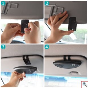 Ασύρματο Μαγνητικό Ηχείο Bluetooth - Μεγάφωνο Αυτοκινήτου Ανοιχτής Ακρόασης 2 Συσκευών - BT SpeakerPhone