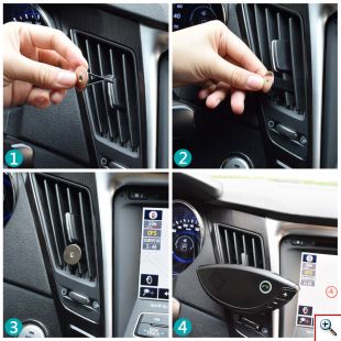 Ασύρματο Μαγνητικό Ηχείο Bluetooth - Μεγάφωνο Αυτοκινήτου Ανοιχτής Ακρόασης 2 Συσκευών - BT SpeakerPhone