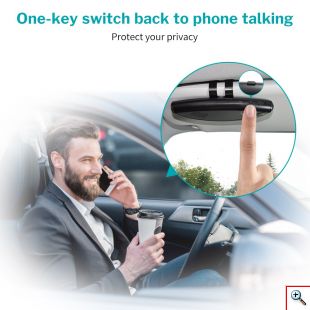 Ασύρματο Μαγνητικό Ηχείο Bluetooth - Μεγάφωνο Αυτοκινήτου Ανοιχτής Ακρόασης 2 Συσκευών - BT SpeakerPhone