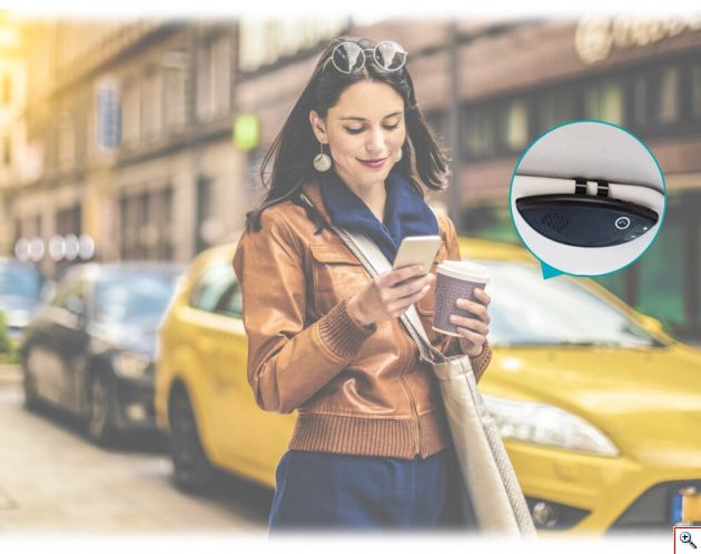 Ασύρματο Μαγνητικό Ηχείο Bluetooth - Μεγάφωνο Αυτοκινήτου Ανοιχτής Ακρόασης 2 Συσκευών - BT SpeakerPhone