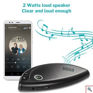 Ασύρματο Μαγνητικό Ηχείο Bluetooth - Μεγάφωνο Αυτοκινήτου Ανοιχτής Ακρόασης 2 Συσκευών - BT SpeakerPhone