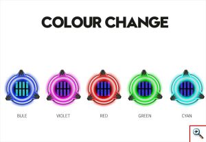 Αδιάβροχο LED RGB Ηλιακό Φωτιστικό Εξωτερικού Χώρου Δαπέδου με Ρυθμιζόμενο Πάσσαλο A18-5
