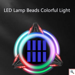 Αδιάβροχο LED RGB Ηλιακό Φωτιστικό Κήπου - Δαπέδου Εξωτερικού Χώρου με Ρυθμιζόμενο Πάσσαλο