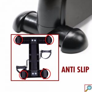 MiniHomeBike Μίνι Στατικό Ποδήλατο Γυμναστικής που Χωράει Παντού με Οθόνη Ενδείξεων LCD, Ρυθμιζόμενη Αντίσταση & Αντιολισθητικές Βάσεις