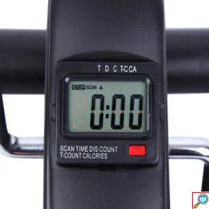 MiniHomeBike Μίνι Στατικό Ποδήλατο Γυμναστικής που Χωράει Παντού με Οθόνη Ενδείξεων LCD, Ρυθμιζόμενη Αντίσταση & Αντιολισθητικές Βάσεις