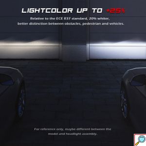 2x Novsight Λαμπτήρες LED Φώτα Πορείας Αυτοκινήτου 12/24V H7 90W (2x45W) 12000LM 6500K IP68 A500 N26