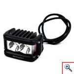 Motowolf® Αδιάβροχο Προβολάκι Αλουμινίου για Μοτοσυκλέτες 25W Λευκού Φωτισμού - Mαύρο MDL5002