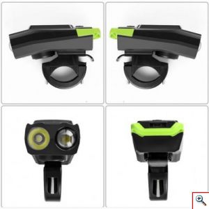 3 σε 1 Ταχύμετρο, Επαναφορτιζόμενος Φακός LED 800Lm, Μεγάφωνο 120db, Χρονόμετρο & Οπίσθιο Φωτισμό με Οθόνη LCD, Αδιάβροχο με 4 Ρυθμίσεις Φωτισμού, ΟEM