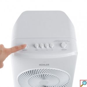3 σε 1 Φορητό Air Cooler, Υγραντήρας και Καθαριστής Σκόνης Αέρα 4L 65W - Muhler