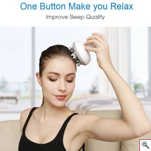Φορητή Αδιάβροχη Συσκευή για Μασάζ Κεφαλιού - Καταπολέμηση Τριχόπτωσης & Μασάζ Σώματος με 4D Κεφαλές - Smart Scalp Massage 