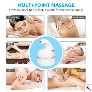 Φορητή Αδιάβροχη Συσκευή για Μασάζ Κεφαλιού - Καταπολέμηση Τριχόπτωσης & Μασάζ Σώματος με 4D Κεφαλές - Smart Scalp Massage 
