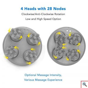 Φορητή Αδιάβροχη Συσκευή για Μασάζ Κεφαλιού - Καταπολέμηση Τριχόπτωσης & Μασάζ Σώματος με 4D Κεφαλές - Smart Scalp Massage 