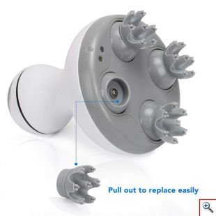 Φορητή Αδιάβροχη Συσκευή για Μασάζ Κεφαλιού - Καταπολέμηση Τριχόπτωσης & Μασάζ Σώματος με 4D Κεφαλές - Smart Scalp Massage 