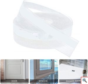 2x ECOSeal Αυτοκόλλητη Ταινία Μόνωσης & Σφράγισης 6m (2x3m) Παραθύρων, Τζαμιών & Πόρτας