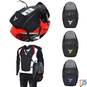 ALL Day Αδιάβροχη 4 σε 1 Μαγνητική Τσάντα με Διαφανής Θήκη 7inch Αφής Κινητού για Ρεζερβουάρ - Ντεπόζιτο, Πλάτη, Χιαστί, Χειρός Motocentric Tank Bag