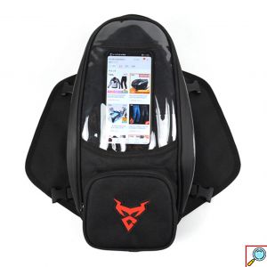 ALL Day Αδιάβροχη 4 σε 1 Μαγνητική Τσάντα με Διαφανής Θήκη 7inch Αφής Κινητού για Ρεζερβουάρ - Ντεπόζιτο, Πλάτη, Χιαστί, Χειρός Motocentric Tank Bag