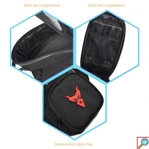 ALL Day Αδιάβροχη 4 σε 1 Μαγνητική Τσάντα με Διαφανής Θήκη 7inch Αφής Κινητού για Ρεζερβουάρ - Ντεπόζιτο, Πλάτη, Χιαστί, Χειρός Motocentric Tank Bag