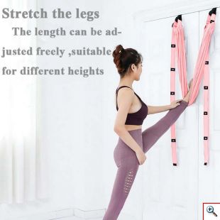 Aerial Swing για Yoga & Pilates - Κουρτίνα με Λαβές για Στήριξη στη Πόρτα - Γαλάζιο