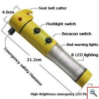 Πολυεργαλείο Αυτοκινήτου Έκτακτης Ανάγκης 4 σε 1