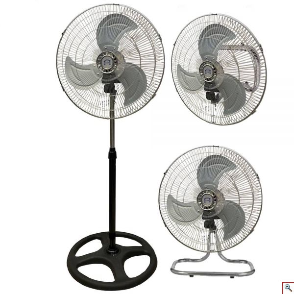 Ανεμιστήρας 3 σε 1 - 75w Περιστρεφόμενος ,Ορθοστάτης, Επιτραπέζιος και Επιδαπέδιος 45cm FSW-45C2 EPAM