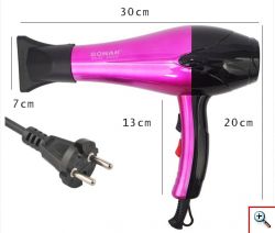 Επαγγελματικό Πιστολάκι Μαλλιών 3000 Watt Sonar SN-45