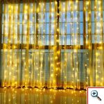 320 LED Λαμπάκια Χριστουγεννιάτικη Κουρτίνα Θερμός Φωτισμός - Digital Light Series