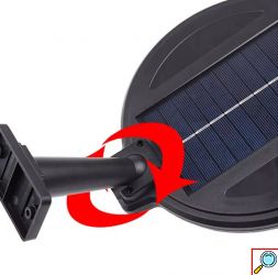 Αδιάβροχο Ηλιακό Επιτοίχιο Φωτιστικό LED με Ανιχνευτή Κίνησης και Φωτός 150W