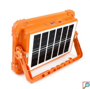 Ισχυρός Αδιάβροχος Προβολέας με Ηλιακό Πάνελ και Ρυθμίσεις Φωτισμού 336LED 300W & Powerbank 1200mAh IP66 Foyu