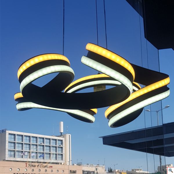 Φωτιστικό Οροφής Σε Μοντέρνο Σχεδιασμό Cloud Διαμέτρου 48cm με Led 3310