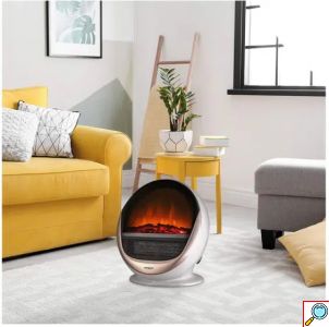 Τζάκι Αερόθερμο με Εφέ Φλόγας με Δύο Επίπεδα Θερμότητας 850W και 1500W 