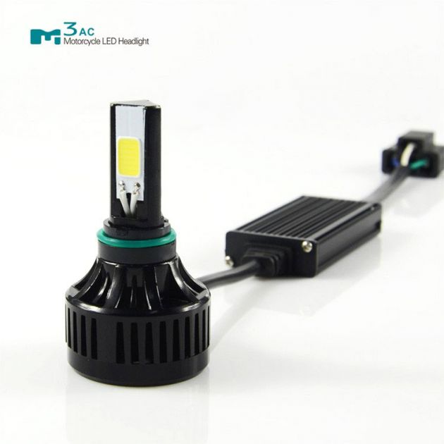 Λαμπτήρας Μοτοσυκλέτας με 3 LED 4000LM & 40W και Ανεμιστήρα 6000K AC CAN BUS