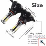 Φώτα LED COB 40W 4000LM 9V-36V FULL CAN BUS H7 - Σετ των 2 Τεμαχίων G5