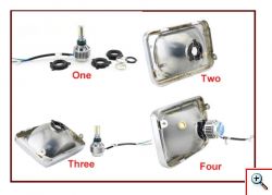 Λαμπτήρας Μοτοσυκλέτας LED 2000LM με Ανεμιστήρα H4 6000K CAN BUS