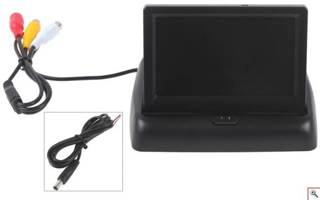 Αναδιπλούμενη Οθόνη Αυτοκινήτου TFT-LCD Monitor 4.3