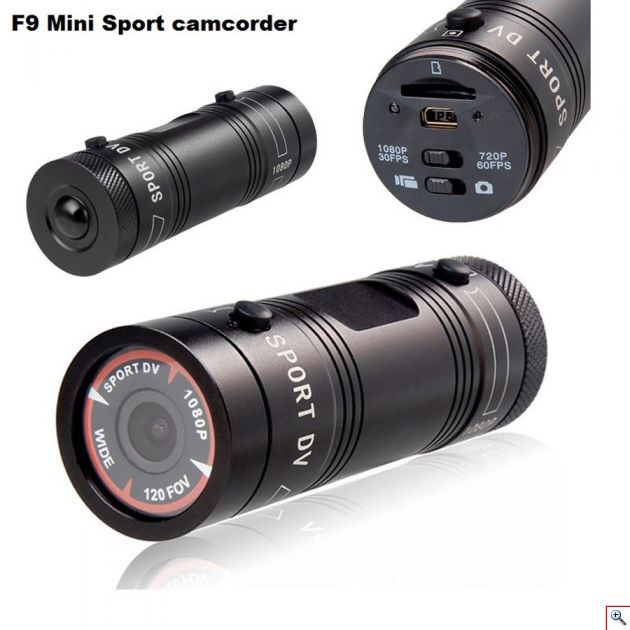 Αδιάβροχη Sport Κάμερα Δράσης Full HD 1080p Fish Eye - Action Camera με Αξεσουάρ για Κράνος & Τιμόνι Ποδηλάτου / Μηχανής