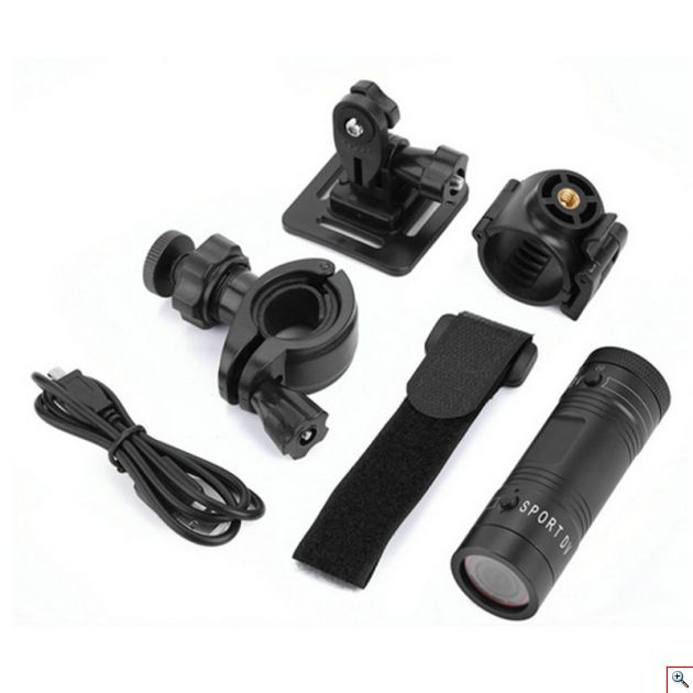 Αδιάβροχη Sport Κάμερα Δράσης Full HD 1080p Fish Eye - Action Camera με Αξεσουάρ για Κράνος & Τιμόνι Ποδηλάτου / Μηχανής