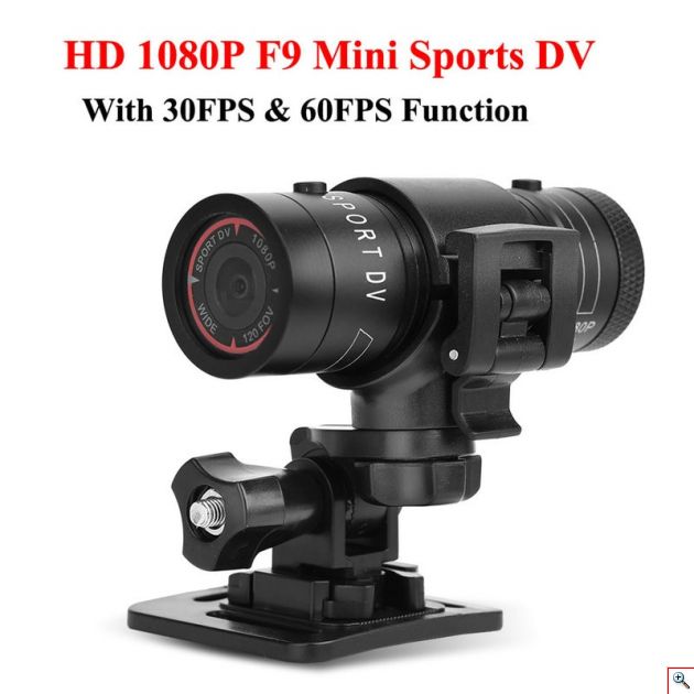 Αδιάβροχη Sport Κάμερα Δράσης Full HD 1080p Fish Eye - Action Camera με Αξεσουάρ για Κράνος & Τιμόνι Ποδηλάτου / Μηχανής