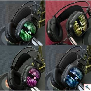 Gaming Ακουστικά 3,5 mm E-Sport Headphones με Μικρόφωνο - LED RGB The Engineer
